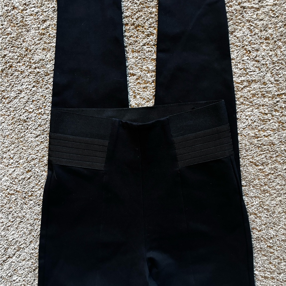 Zara Black Elastic Waist Trousers